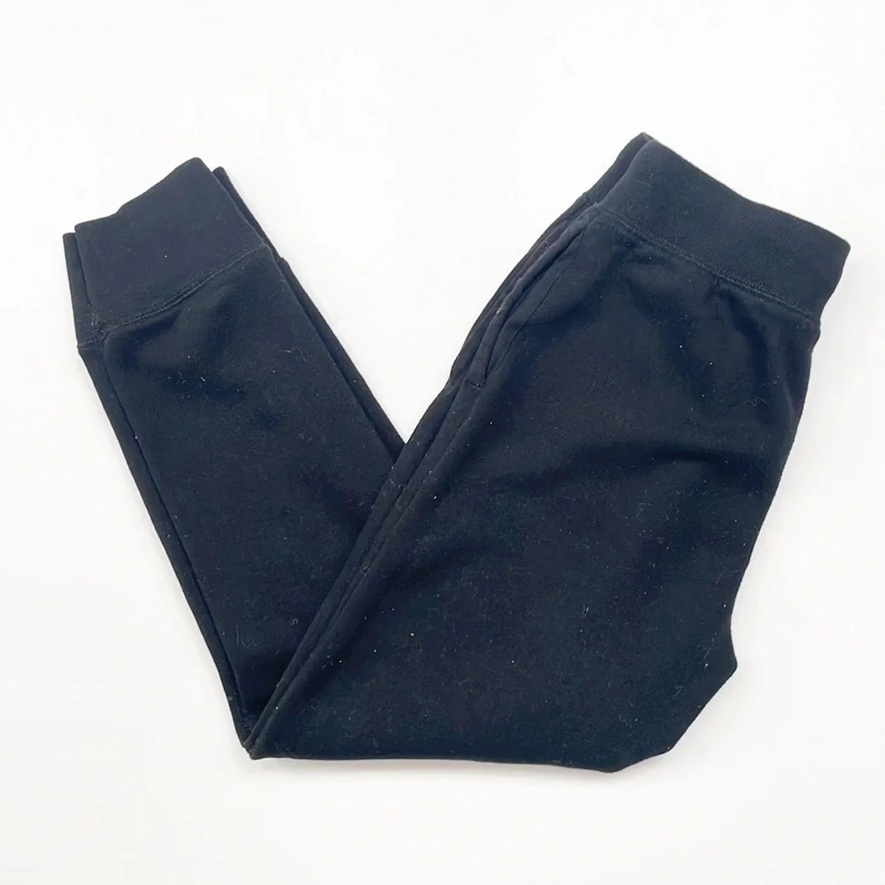 GAP kids black fleece lined sweatpants